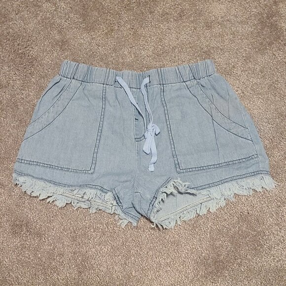 ❄3/$26 Xmas sale❄ NWOT Acelitt Small Medium sky blue soft comfy shorts - Picture 1 of 3